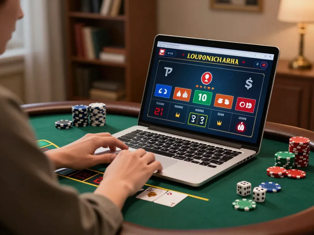 Engaging online gambling experience at 789WIN with a player immersed in live dealer blackjack.