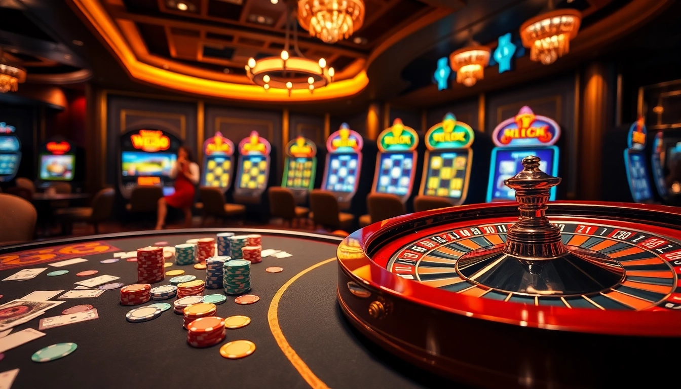 Experience the thrill of WE88 with vibrant casino tables and exciting slot machines.