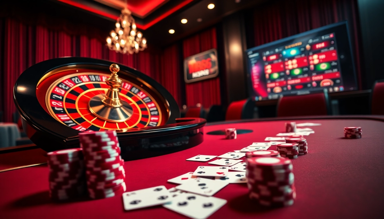 Place your bets at MB66 with luxurious casino tables and online gaming excitement.