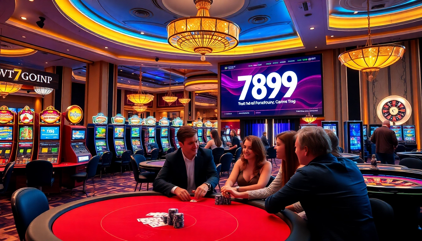 Exciting poker action at 789P casino with vibrant chips and cards in focus.