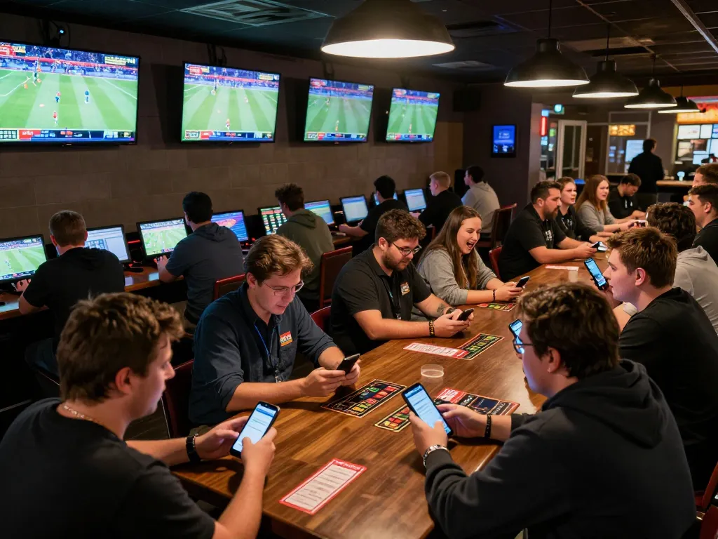 Bong88 players engaging in a thrilling sports betting experience on mobile devices.