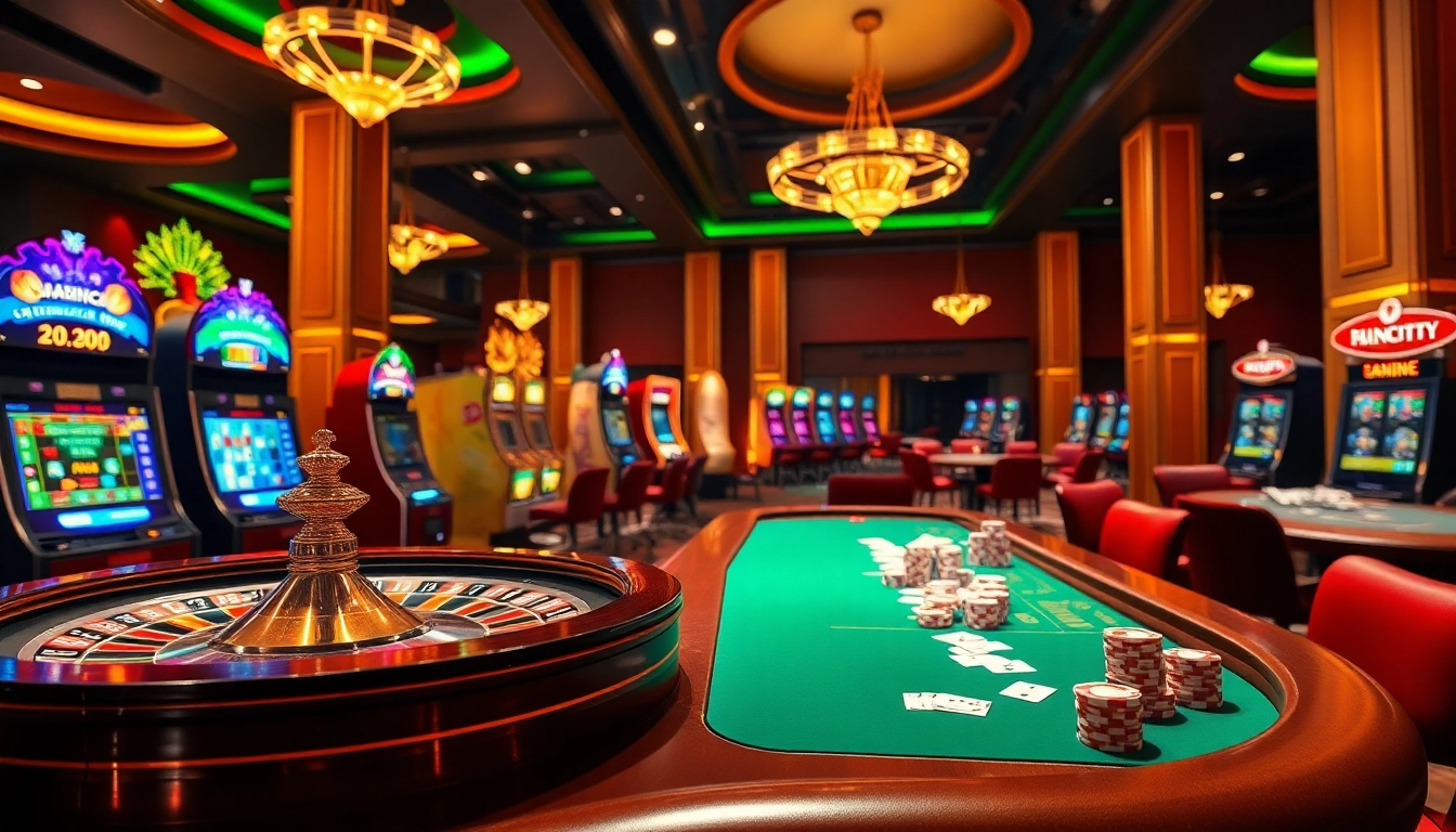 Engage with excitement at https://nk88bet.org/ showcasing vibrant roulette wheels and slot machines.