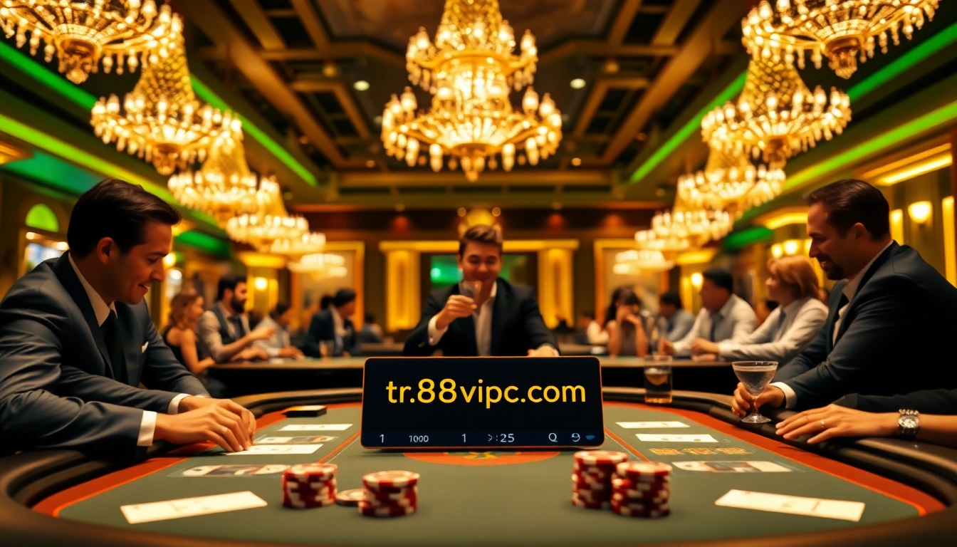Experience the thrill of poker at tr88vip.co.com with exciting gameplay and vibrant casino atmosphere.