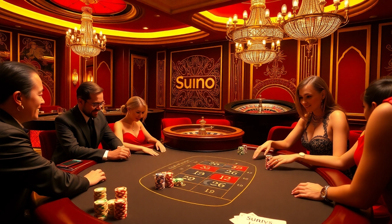 Experience thrilling gameplay and vibrant atmosphere at Sunwin casino with poker and roulette.