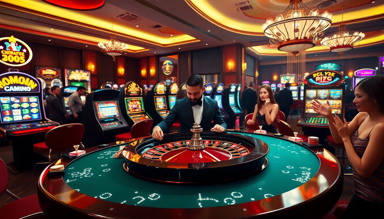 Players enjoying a thrilling roulette game at the casino, highlighting 789p's vibrant gambling atmosphere.