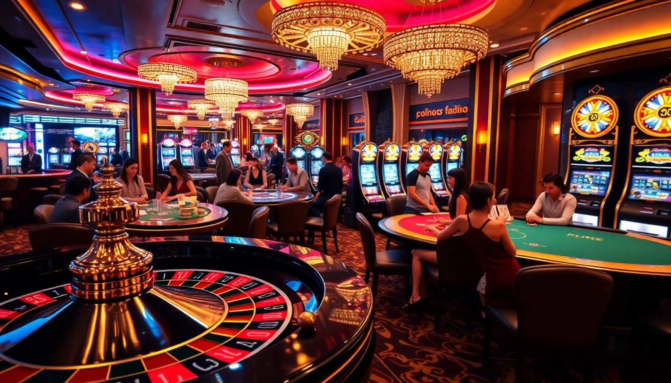 BEM88 card players at a luxurious casino table, showcasing vibrant gaming excitement.