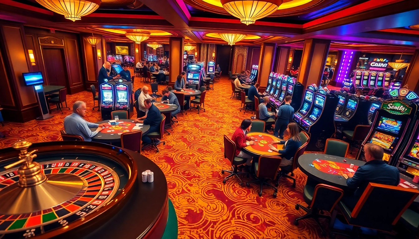 Exciting gameplay at Cổng game gg88 with roulette, poker, and slot machines.