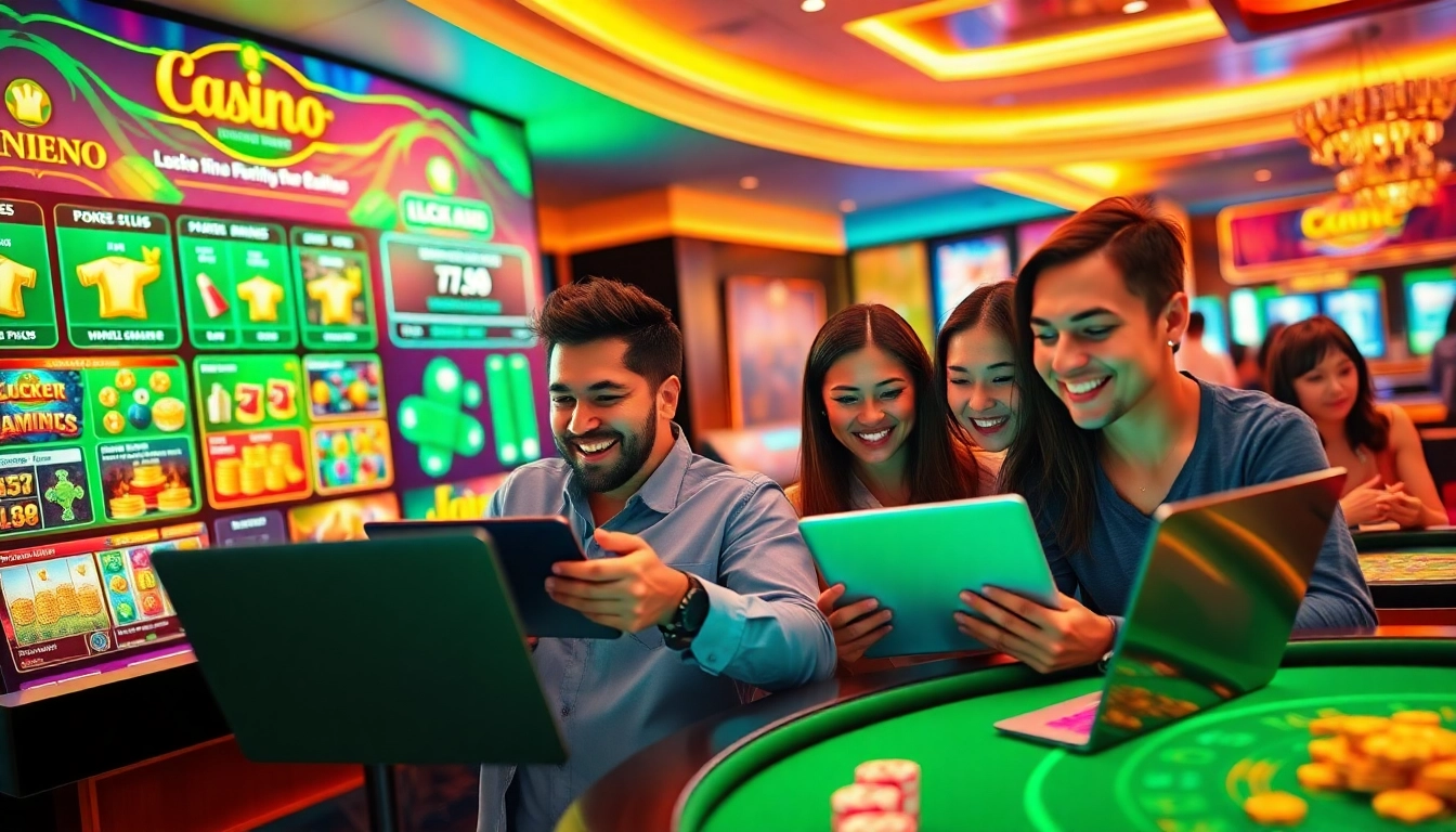 Experience the excitement of online gaming at https://566.beauty/ featuring diverse players enjoying slots and live dealer games.