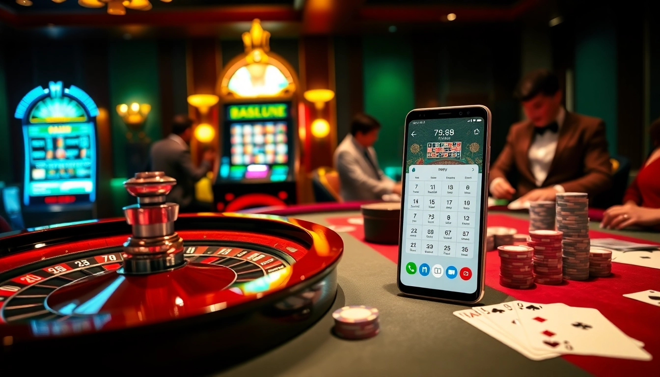 Experience the thrill of gambling with S8 on a vibrant casino table featuring cards, chips, and roulette.