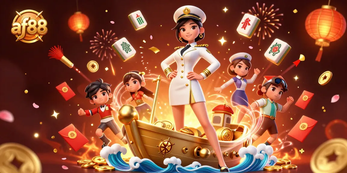 Experience thrilling wins at af88 with vibrant casino elements in a dynamic 3D illustration.